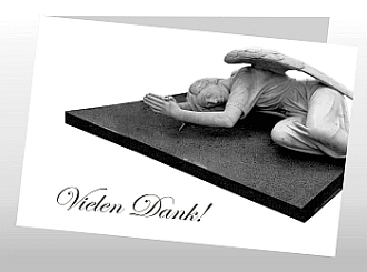 Danksagungskarten Trauer Engel