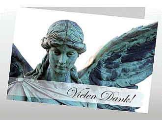 Danksagungskarten Trauer Engel