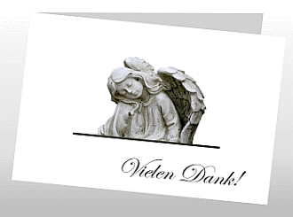 Danksagungskarten Trauer Engel