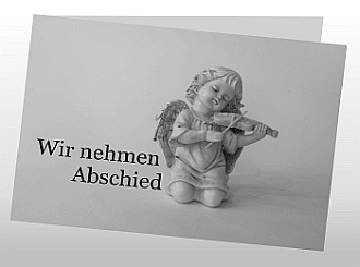 Danksagungskarten Trauer Engel