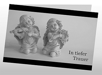 Danksagungskarten Trauer Engel