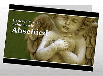 Danksagungskarten Trauer Engel