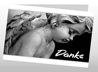 Danksagungskarten Trauer Engel