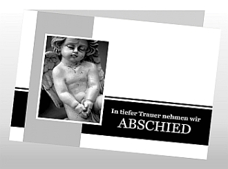 Danksagungskarten Trauer Engel