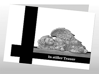 Danksagungskarten Trauer Engel