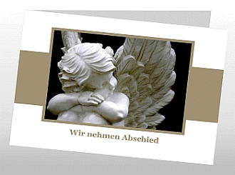 Danksagungskarten Trauer Engel