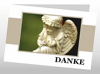 Danksagungskarten Trauer Engel