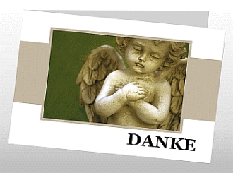 Danksagungskarten Trauer Engel