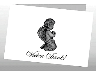 Danksagungskarten Trauer Engel