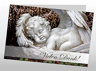 Danksagungskarten Trauer Engel