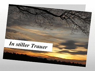 Danksagungskarten Trauer Herbst