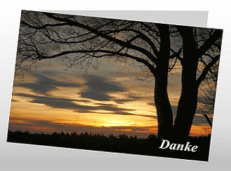 Danksagungskarten Trauer Herbst