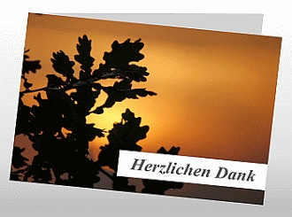 Danksagungskarten Trauer Herbst