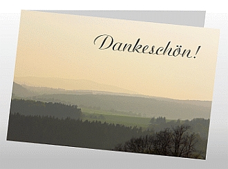 Danksagungskarten Trauer Herbst