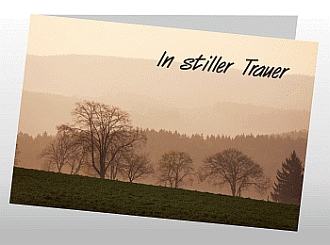 Danksagungskarten Trauer Herbst