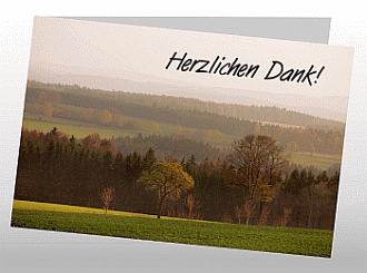 Danksagungskarten Trauer Herbst