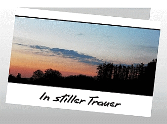 Danksagungskarten Trauer Herbst