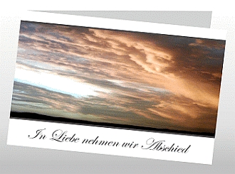 Danksagungskarten Trauer Herbst