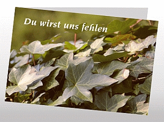 Danksagungskarten Trauer Herbst