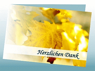 Danksagungskarten Trauer Herbst