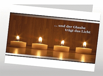 Danksagungskarten Trauer Kerze