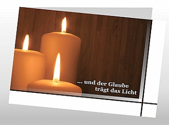 Danksagungskarten Trauer Kerze