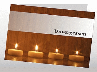 Danksagungskarten Trauer Kerze