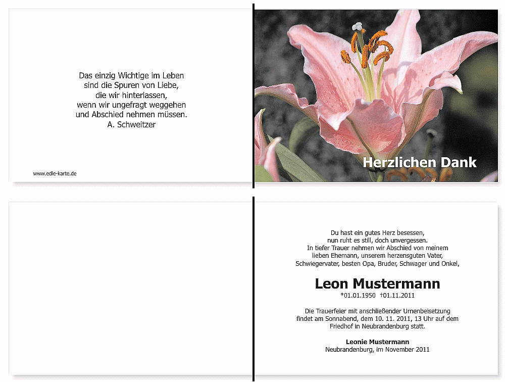 trauerdankeskarten-lilie-24