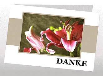 Danksagungskarten Trauer Lilie