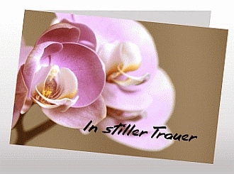 Danksagungskarten Trauer Orchidee
