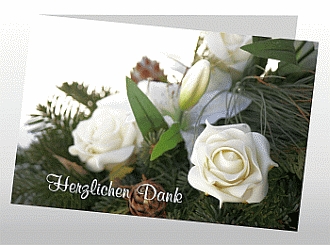 Danksagungskarten Trauer Rose