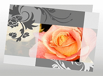 Danksagungskarten Trauer Rose