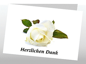 Danksagungskarten Trauer Rose