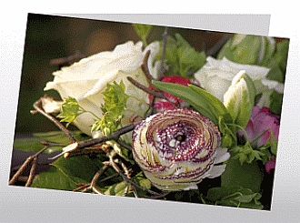 Danksagungskarten Trauer Rose