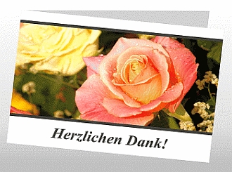 Danksagungskarten Trauer Rose