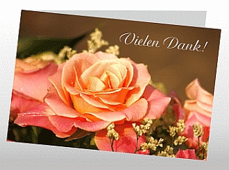 Danksagungskarten Trauer Rose
