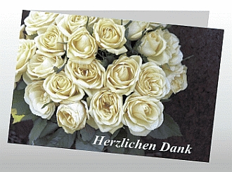 Danksagungskarten Trauer Rose