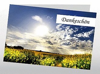 Danksagungskarten Trauer Sommer