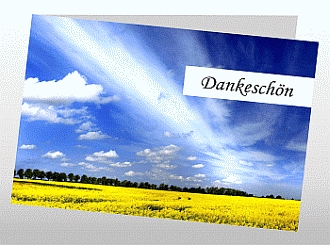 Danksagungskarten Trauer Sommer