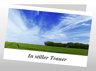 Danksagungskarten Trauer Sommer