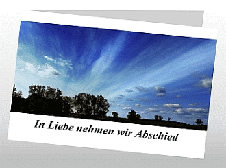 Danksagungskarten Trauer Sommer