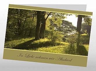 Danksagungskarten Trauer Sommer