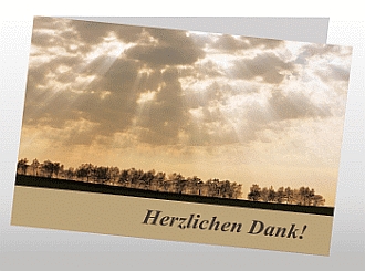 Danksagungskarten Trauer Sommer