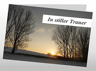 Danksagungskarten Trauer Sonne