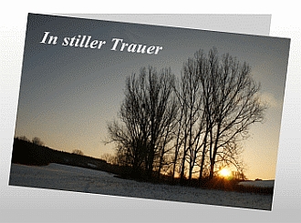 Danksagungskarten Trauer Sonne