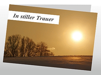 Danksagungskarten Trauer Sonne