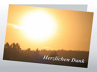 Danksagungskarten Trauer Sonne