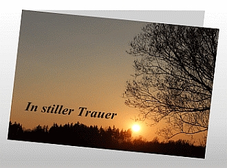 Danksagungskarten Trauer Sonne