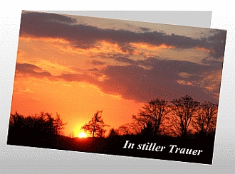 Danksagungskarten Trauer Sonne