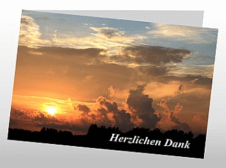 Danksagungskarten Trauer Sonne